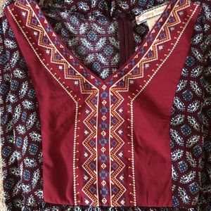 Flying Tomato Red Patterned Dress